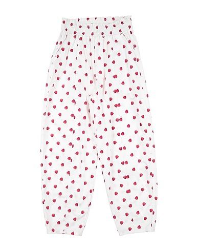 MONNALISA Casual pants White 96% Cotton, 4% Elastane