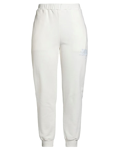 OPENING CEREMONY Casual pants BIANCO 100% Recycled cotton, Elastane, Polyester