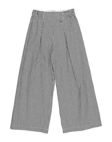 MONNALISA Casual trouser Black 47% Cotton, 43% Viscose, 10% Polyester