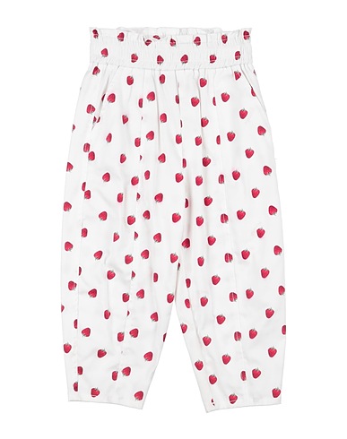 MONNALISA Casual trouser White 96% Cotton, 4% Elastane