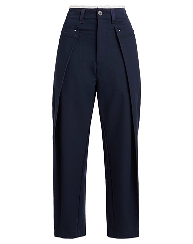 HIGH Casual trouser Midnight blue 73% Polyester, 19% Rayon, 8% Elastane, Acetate