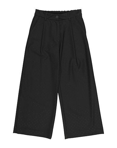 MONNALISA Casual trouser Black 80% Polyester, 20% Viscose