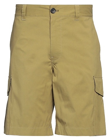 PS PAUL SMITH Shorts & Bermuda Military green 65% Cotton, 30% Polyamide, 5% Elastane