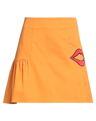 VIVETTA Mini skirt Apricot 97% Cotton, 3% Elastane