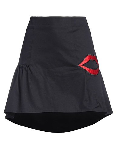 VIVETTA Mini skirt Midnight blue 97% Cotton, 3% Elastane