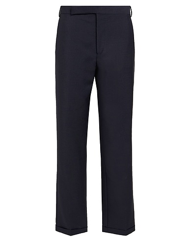 LARDINI Casual trouser Midnight blue 100% Wool