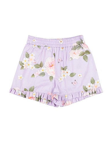 MONNALISA Shorts & Bermuda Lilac 100% Cotton