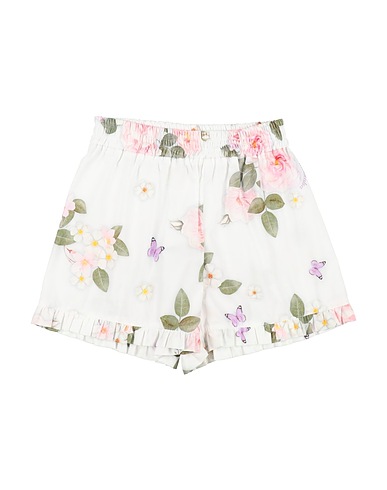 MONNALISA Shorts et Bermudas Blanc 100% Coton