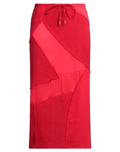 CULT GAIA Midi skirt Red 50% Viscose, 50% Cotton