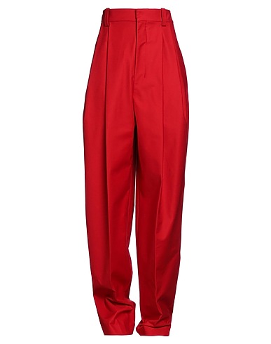JACQUEMUS Casual trouser Red 96% Cotton, 4% Elastane