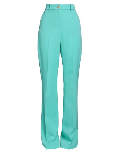 BALMAIN Casual pants Turquoise 100% Virgin Wool