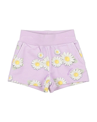 MONNALISA Shorts & Bermuda Lilac 95% Cotton, 5% Elastane