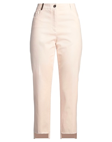 PESERICO Casual trouser Pink 98% Cotton, 2% Elastane