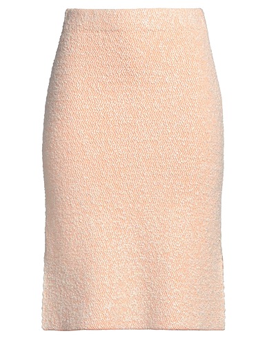 ST. JOHN Midi skirt Apricot 76% Viscose, 9% Polyester, 9% Polyamide, 6% Elastane