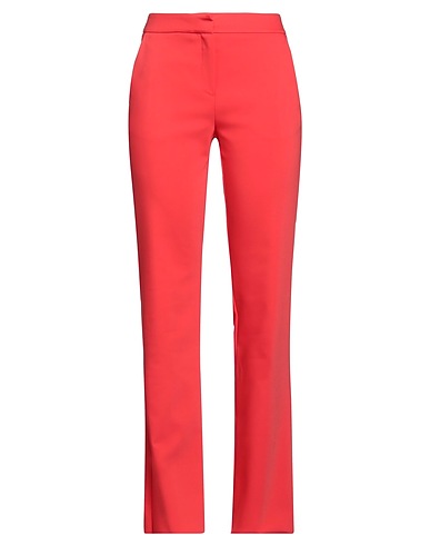EMME by MARELLA Casual trouser Tomato red 51% Cotton, 45% Polyamide, 4% Elastane