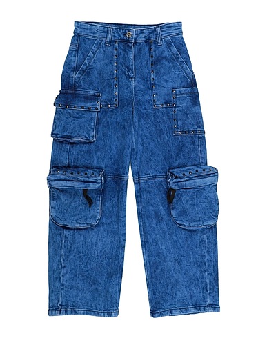 MONNALISA Denim trousers Blue 99% Cotton, 1% Elastane