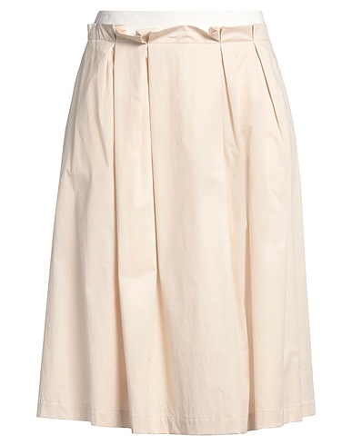 PESERICO Midi skirt EASY Beige 97% Cotton, 3% Elastane, Polyamide