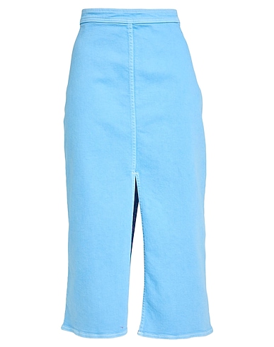 MARNI Denim skirt Light blue 97% Cotton, 3% Elastane
