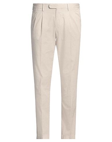 DEVORE INCIPIT Casual trouser Ivory 98% Cotton, 2% Elastane