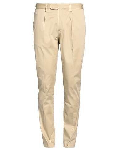 DEVORE INCIPIT Casual trouser Beige 97% Cotton, 3% Elastane