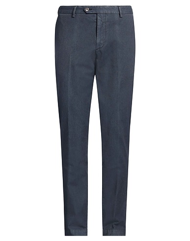 DEVORE INCIPIT Casual trouser Navy blue 84% Cotton, 14% Polyester, 2% Elastane