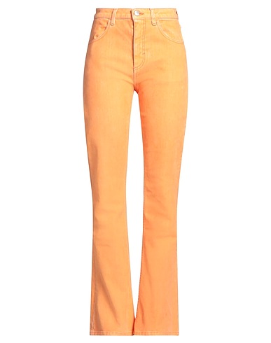 MARNI Bootcut Jeans Orange 72% Cotton, 19% Acrylic, 8% Viscose, 1% Elastane