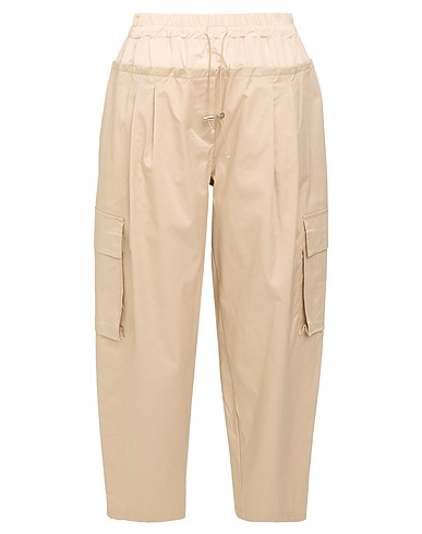 MOTEL Casual pants Sand 58% Tactel®, 39% Cotton, 3% Elastic fibres
