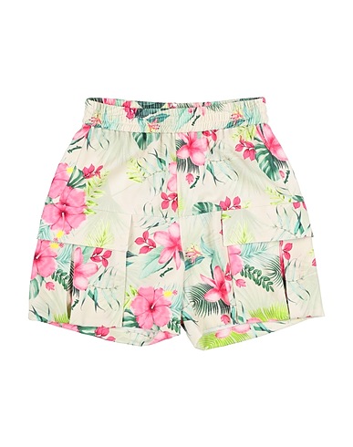 MONNALISA Shorts & Bermuda Beige 97% Polyester, 3% Elastane
