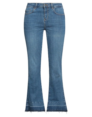 KAOS JEANS Denim trousers Blue 98% Cotton, 2% Elastane