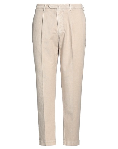 SANTANIELLO Casual trouser EVOLUTO Beige 69% Cotton, 31% Linen
