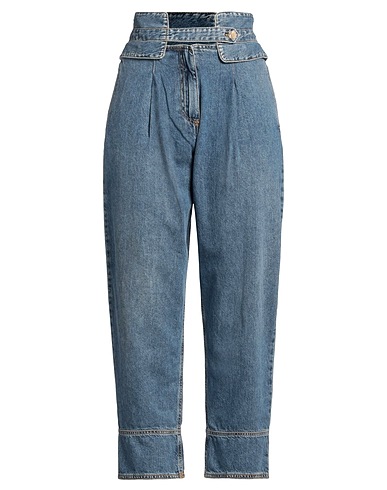 MANILA GRACE Denim trousers Blue 100% Cotton
