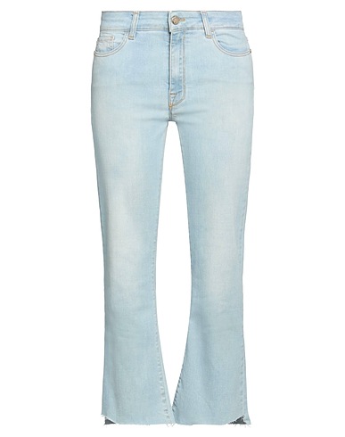 MANILA GRACE Denim pants BLU 98% Cotton, 2% Elastane