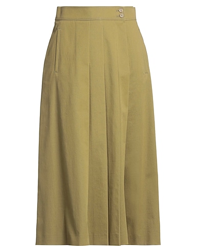 ALBERTA FERRETTI Casual pants Military green 97% Cotton, 3% Elastane