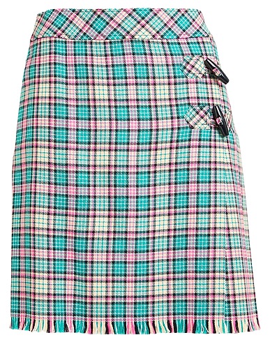 BOUTIQUE MOSCHINO Mini skirt Green 51% Virgin Wool, 49% Acrylic