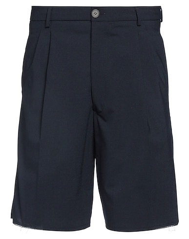 AMARANTO Shorts & Bermuda Midnight blue 54% Polyester, 44% Virgin Wool, 2% Elastane, Cotton
