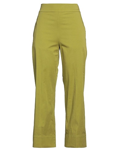 CIGALA'S Casual pants Military green 98% Cotton, 2% Elastane