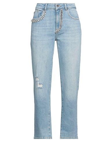 RELISH Denim trousers Blue 99% Cotton, 1% Elastane