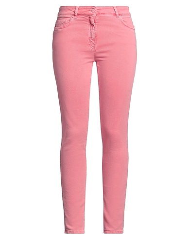 MOSCHINO Pantaloni jeans COUTURE Rosa 99% Cotone, 1% Elastan