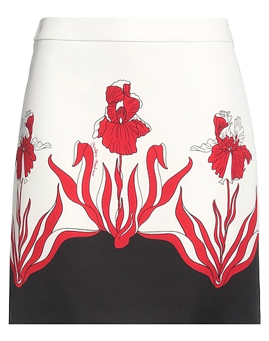BOUTIQUE MOSCHINO Mini skirt AVORIO 90% Polyester, 10% Elastane