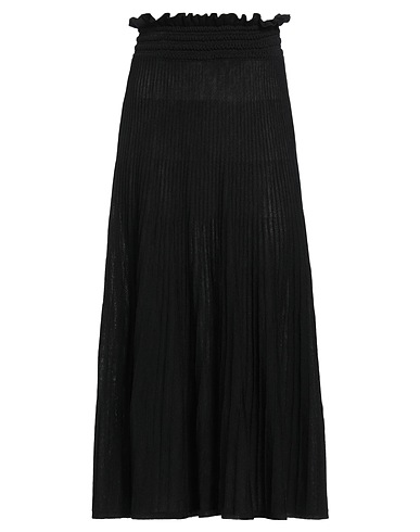 BOUTIQUE MOSCHINO Midi skirt Black 100% Virgin Wool