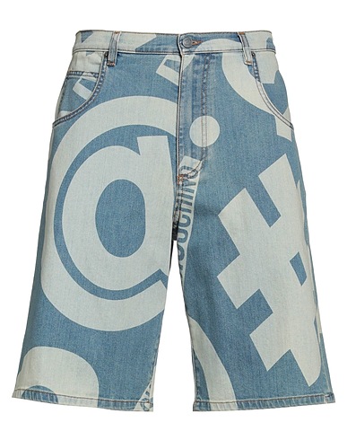 MOSCHINO Denim shorts Blue 98% Cotton, 2% Elastane