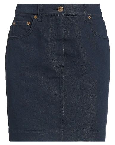 MOSCHINO Denim skirt Blue 69% Cotton, 20% Viscose, 11% Metal