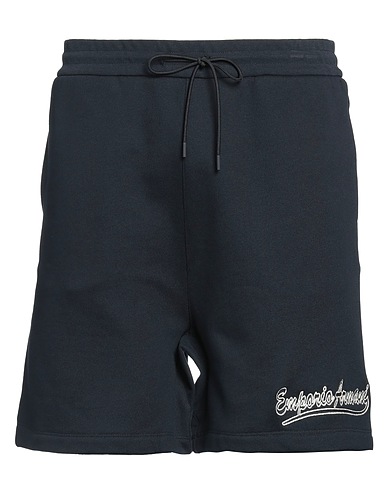 EMPORIO ARMANI Shorts & Bermuda Midnight blue 100% Cotton, Elastane
