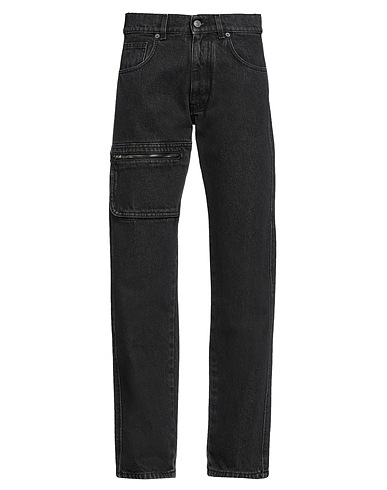 MOSCHINO Denim pants COUTURE X SMILEY WORLD® Black 100% Cotton