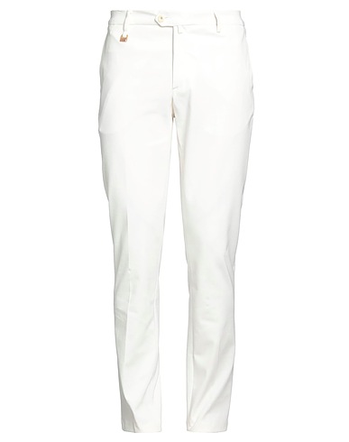 BARBATI Casual pants White 52% Cotton, 42% Polyamide, 6% Elastane