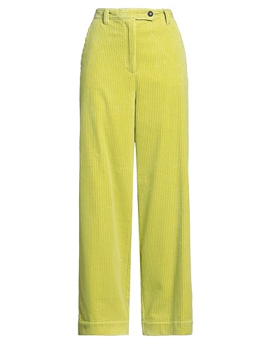MASSIMO ALBA Casual trouser Lime green 100% Cotton