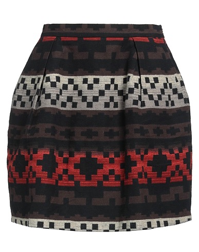 LIBERTINE-LIBERTINE Mini skirt Dark brown 100% Cotton