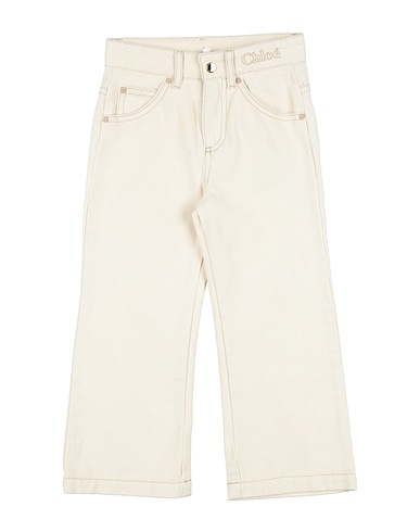 CHLOÉ Denim trousers Ivory 100% Cotton