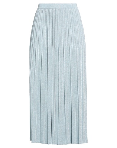 ZIMMERMANN Midi skirt Light blue 89% Viscose, 6% Metallic fiber, 5% Polyamide