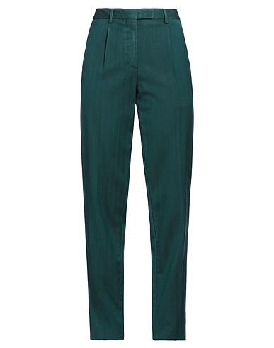 BOGLIOLI Casual trouser Dark green 100% Wool